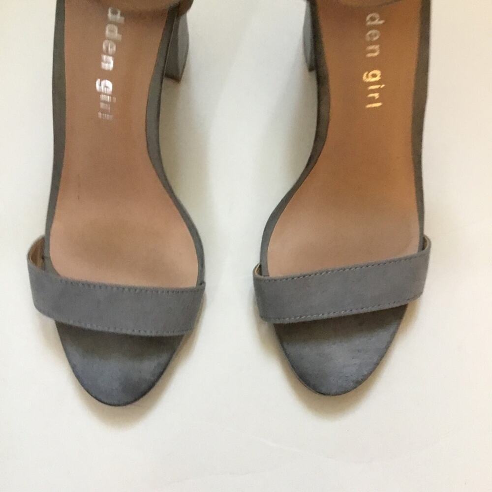 Madden Girl Blue-Gray Suede High Heels - Picture 4 of 12